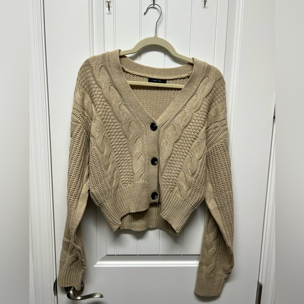 Size Sm Beige Cardigan